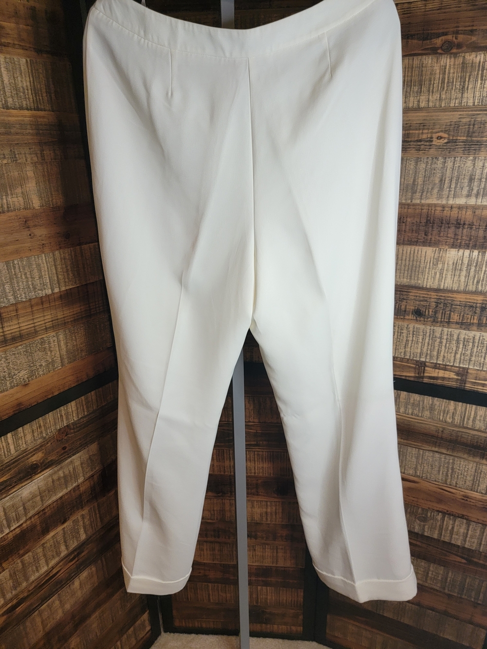 New York & Company Ivory Blouse with Front Pleat - Picture 3 of 3